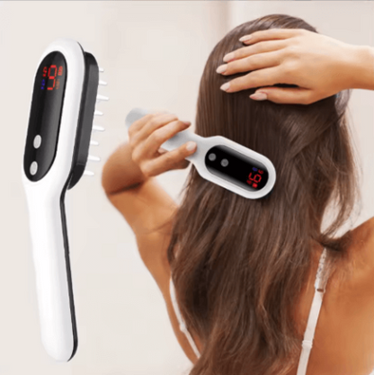 Brosse LED JejuVelvet™ – Soins Cheveux, Hydratation et Massage